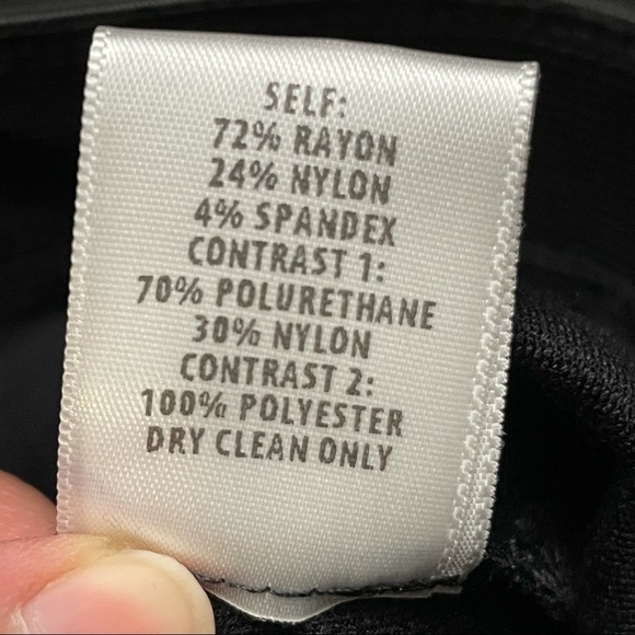 Bailey 44 Black Vegan Faux Leather Laser Cut Pants Size M Illusion Legging - Picture 9 of 9